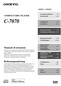 Bedienungsanleitung Onkyo C-7070 CD-player