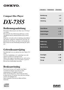 Bruksanvisning Onkyo DX-7355 CD-spelare
