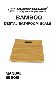 Bedienungsanleitung Esperanza EBSOI2 Bamboo Waage