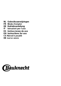 Manuale Bauknecht DBHVS 82 LT K/2 Cappa da cucina