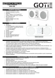 Instrukcja GOTIE GRA-200 Radiobudzik