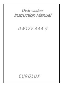 Handleiding Eurolux DW12V-AAA-9 Vaatwasser