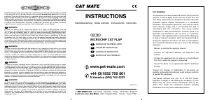 Handleiding Cat Mate 360 Microchip Kattenluik