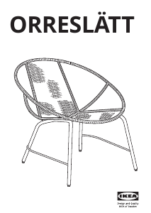 Rokasgrāmata IKEA ORRESLÄTT Atzveltnes krēsls