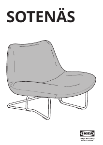 Manual de uso IKEA SOTENÄS Sillón