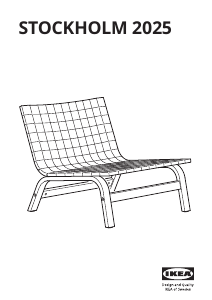 Manuál IKEA STOCKHOLM 2025 Křeslo