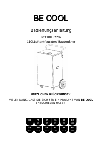 Manual Be Cool BC110LEF2202 Dezumidificator