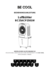 Manual de uso Be Cool BC25ACP2501W Ventilador