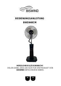Bedienungsanleitung Biswind BWSN40CM Ventilator