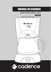Manual Cadence CAF133 Máquina de café