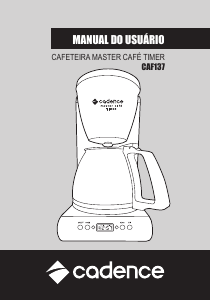 Manual Cadence CAF137 Máquina de café