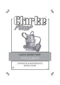 Manual Clarke Hippo 4A Water Pump