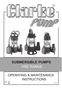 Manual Clarke HSE 130 Water Pump