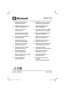 Manual Einhell TE-CF 18 Li Cafetieră