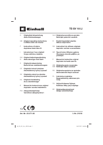 Εγχειρίδιο Einhell TE-SV 18 Li Ηλεκτρική σκούπα