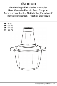 Bedienungsanleitung HGMD SS-06 Universalzerkleinerer