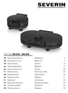 Manuale Severin WA 2116 Macchina per waffle