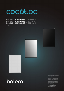 Bedienungsanleitung Cecotec Bolero CoolMarket TF 97 White Gefrierschrank
