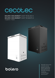 Manuale Cecotec Bolero CoolMarket Chest 99 Black E Congelatore