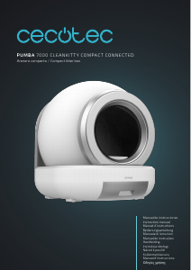 Mode d’emploi Cecotec Pumba 7000 CleanKitty Compact Connected Bac à litière