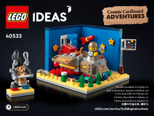 Bedienungsanleitung Lego set 40533 Ideas Abenteuer im Astronauten-Kinderzimmer