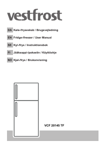 Käyttöohje Vestfrost VCF 20145 TF Jääkaappipakastin