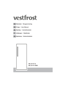 Bruksanvisning Vestfrost VIC 21177 S Kylskåp