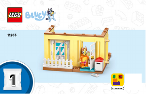 Manual Lego set 11203 Bluey Casa da Família da Bluey