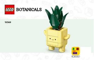 Manual Lego set 10349 Botanical Collection Plante fericite