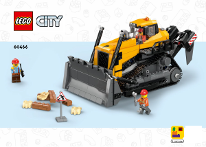 Használati útmutató Lego set 60466 City Sárga buldózer