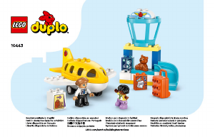 Manual Lego set 10443 Duplo Primeira Vez no Aeroporto