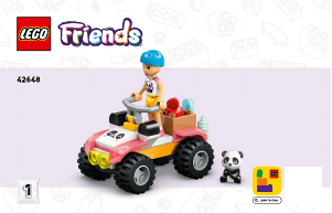 Bedienungsanleitung Lego set 42648 Friends Panda-Pflegestation