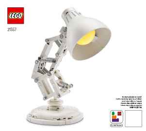 Manual Lego set 21357 Ideas Disney Pixar Luxo Jr.