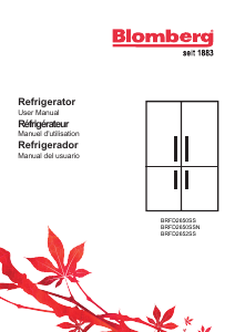 Handleiding Blomberg BRFD 2652 SS Koel-vries combinatie