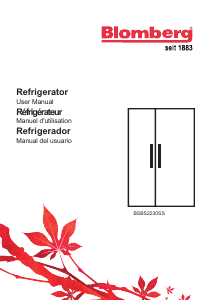 Manual de uso Blomberg BSBS 2230 SS Frigorífico combinado