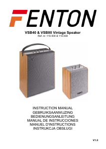 Mode d’emploi Fenton 110.008 VBS80 Haut-parleur