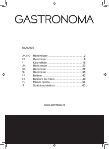 Manuale Gastronoma 18200002 Sbattitore
