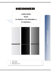 Handleiding Heinner HC-HM262E++ Koel-vries combinatie