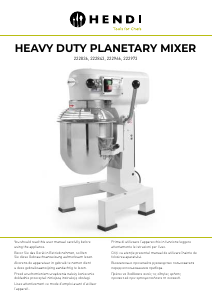 Manual Hendi 222973 Mixer cu vas