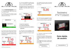 Manual de uso Autometrics AM32 Taxímetro