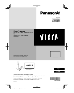 Manual Panasonic TC-60CS540 Viera LCD Television