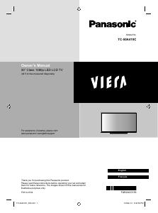 Mode d’emploi Panasonic TC-50A410 Viera Téléviseur LCD