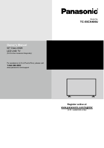 Manual Panasonic TC-55CX400 LED Television