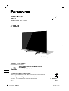 Manual Panasonic TC-40GX700 LED Television
