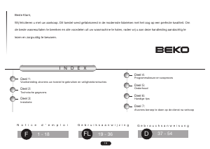 Handleiding BEKO WBM 7714 K Wasmachine