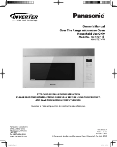 Manual Panasonic NN-ST27HB Microwave