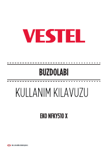 Kullanım kılavuzu Vestel NFKY 510 X Donduruculu buzdolabı