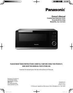 Manual Panasonic NU-HX100S Microwave