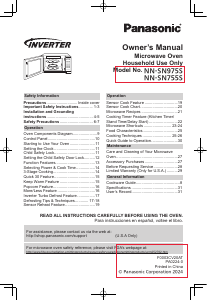 Manual Panasonic NN-SD975SATH Microwave