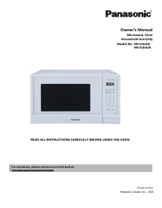 Manual Panasonic NN-SU64LW Microwave